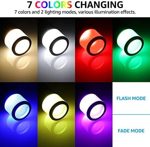 Leonlite 8-Pack RGB LED אורות נוף LED, אורות נתיב מתח נמוך של 4.5 וולט, 12V-24V AC/DC, 360LM, תאורת נתיב נוף, 7 שינוי צבע, פונקציית זיכרון, IP65 אטום מים, אלומיניום