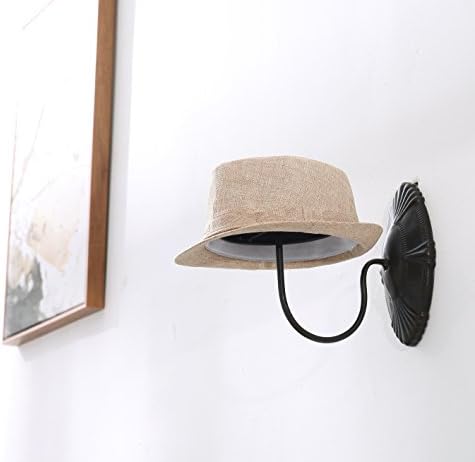 ינשוף דקורטיבי שחור מתכת בציר סגנון קיר רכוב כניסה כובע / כובע / פאה מתלה תצוגת קולב-סט של 2