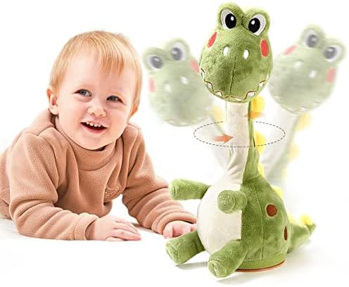 טומאמה דינוזאורים בפלאש אינטראקטיבי תינוק צעצועים, דומה ריקוד קקטוס עם מדבר הקלטה חוזר מדבר, שירה ריקוד דינוזאורים בטן זמן תינוק צעצוע עבור 6-12 חודשים