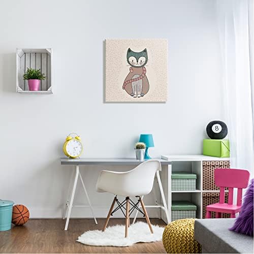 סטופל תעשיות מנומר קיטי חתול בדוגמת צורות בעלי החיים עיצוב בד קיר אמנות, עיצוב על ידי בירגיט מריה קינאסט