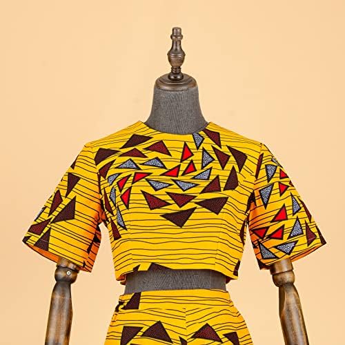 אימונית סט לנשים אפריקאי הדפסת חולצות ואנקרה מכנסיים בתוספת גודל דאשיקי בגדי אימונית תלבושות שעוות כותנה