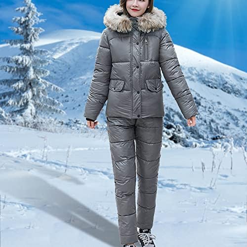 יוסדי סלעית סקי חליפות מעילי נשים מוצק צפצף חליפה מזדמן עבה סנובורד חליפת סקי חיצוני ספורט כותנה מרופדת מעילים