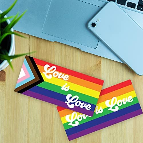 דגל גאווה LGBTQ Love Is Love Stage Pack, Multicoror, LGBTQ-PK-C-FBA, 6.5''X3 ''