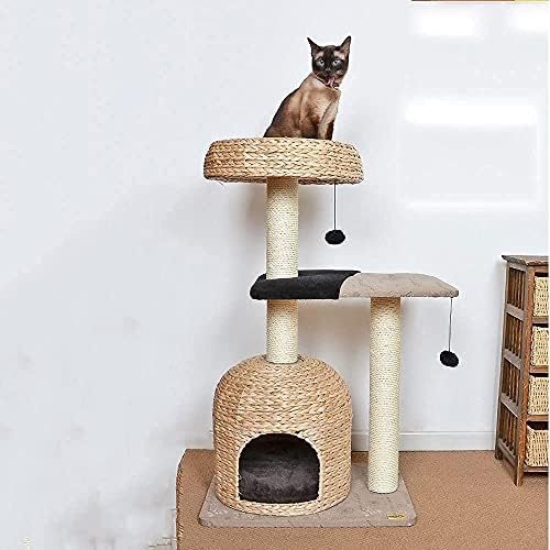 חתול עץ גרוד חתול מגדל סריטות מיטת עץ טיפוס צעצוע פעילות מרכז חיות מחמד לשחק מגדל בית בית דקורטיבי ריהוט 719