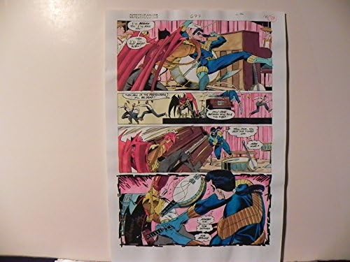 בלשי קומיקס 677 עמ'.20 באטמן קומיקס הפקה אמנות חתום אדריאן רוי קואה