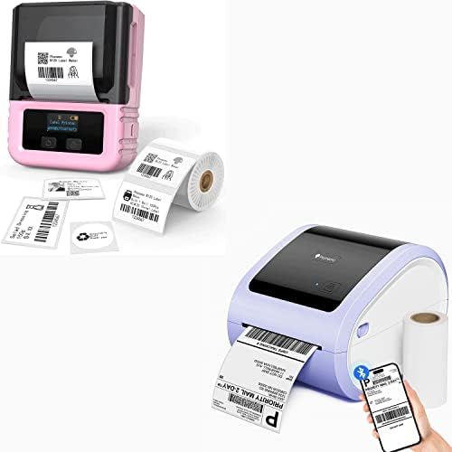 Phomemo M120 Maker Maker, D520BT Bluetooth Shipping Label Print