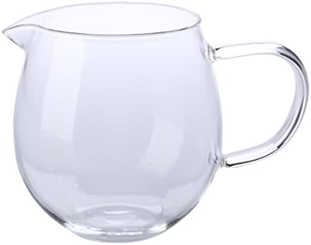 I-mart כד זכוכית קטן, קנקן חלב זכוכית, קנקן קרם זכוכית, כד תה זכוכית