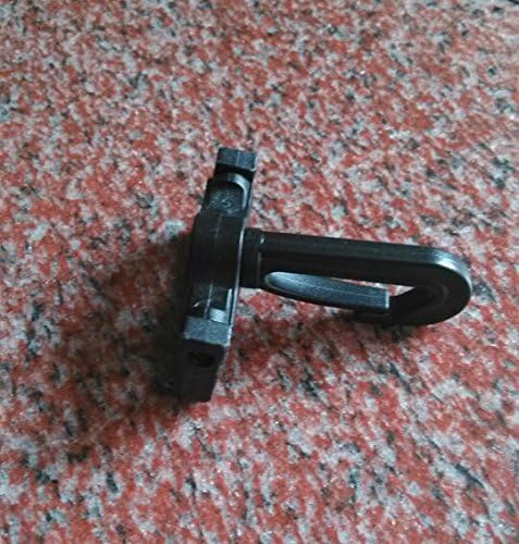פלסטיק גנרי שחור 1.5 אינץ 'בקוטר D טבעת אבזם לובסטר מסתובב טופר נדנדה לחבילת רצועה של 6