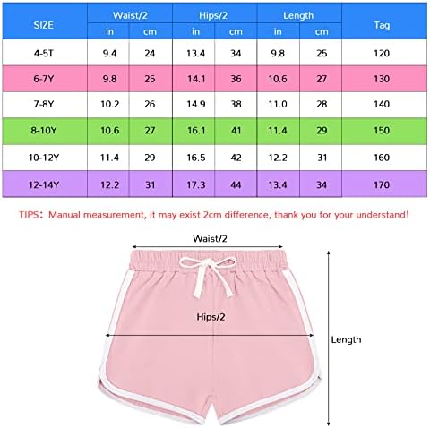 Auranso פעוט בנות בנות פעילות הפעילות ריצה קצרה 3 חבילות ילדים כותנה חוף ספורט מכנסיים קצרים מזדמנים