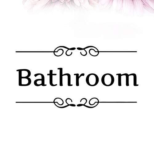 סמלי Nuobesty 4 יחידות פשוט מדבקות קיר אמבטיה מדבקות אמבטיה שירותי חדר אמבטיה מדבקות קיר נשלפות ציורי קיר wc WC מדבקת קיר דלת עיצוב הבית לילדים בסלון סגנון קישוט ביתי 1 מדבקה iaff