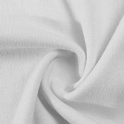 חולצה עליונה לבנה לנשים סתיו קיץ שרוול קצר 2023 אופנה צוואר צוות כותנה גרפי רופף בכושר ויקטוריאני עליון מזדמן או 2