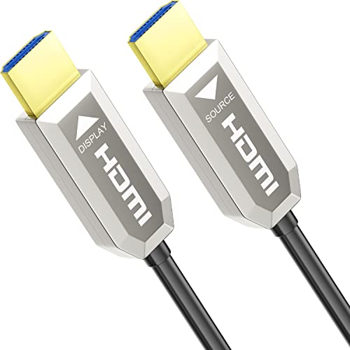Aozistech 4K HDMI 2.0B סיבים אופטיים כבל אופטי 100ft 4K 60Hz 18GBPs דינאמי HDR EARC תואם ל- PS5/4, Xbox Series X, RTX 3080 3090, LG C9