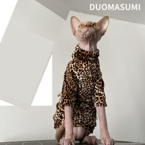 Duomasumi Sphynx בגדי חתול תינוק חתול רך מתחת לבגדים בגדי חתול חסרי שיער בגדי חתלתול חורפי לחתלתול לקורניש, דבון, פיטרבלד חתול
