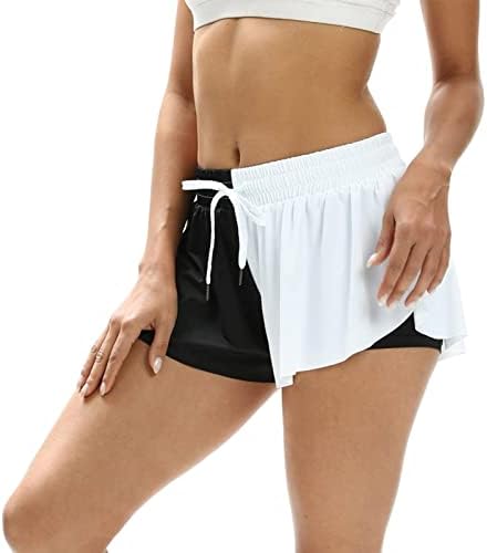 חצאיות Tennis Skorts של Ubst לנשים טניס גולף יומיומי אתלטי ספורט עם מכנסי אופניים קצרים ספורט אימון