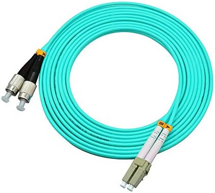 Jeirdus 100 מטר 328ft Lc עד ST Duplex 50/125 10G OM3 Multi-Mode Fiber Cable Cable Gumper Cour