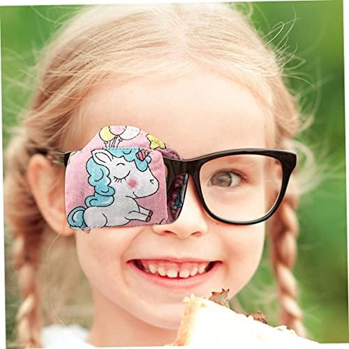Hemoton 10 PCS פזילה לילדים מסכת עיניים עיניים כיסויי עיניים לילדים כוסות כותנה מצוירות ילד ורוד