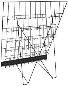 StuttureDisplays 6 קביעת חוט שחור מתלה 25.0 x 24.3 x 20.0 עבור שולחנות שולחן, מדפים פתוחים 2.5, כרטיס ברכה, ספר, מלאכה, CD, DVD 119355New-NPF