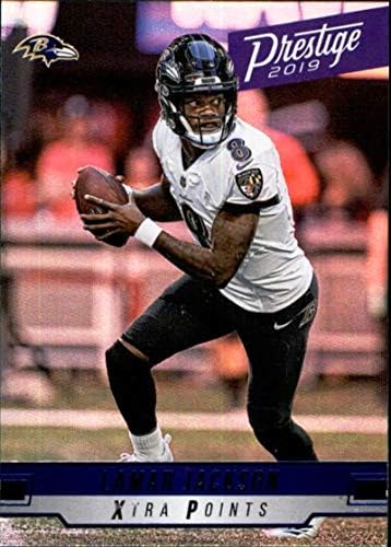 2019 Panini Prestige Xtra נקודות כחול 181 Lamar Jackson Baltimore Ravens