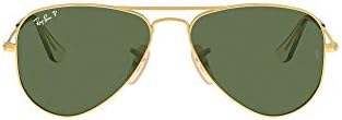 ריי-באן ג 'וניור ר' ג ' יי 9506 משקפי שמש מתכת טייס, אריסטה / ירוק מקוטב, 50 מ מ