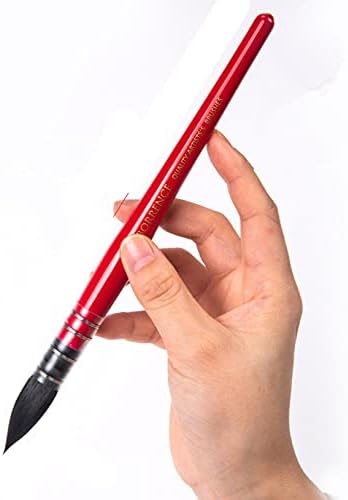 סנאי ניילון ציור שיער מברשת עט עץ אדום ידית עץ