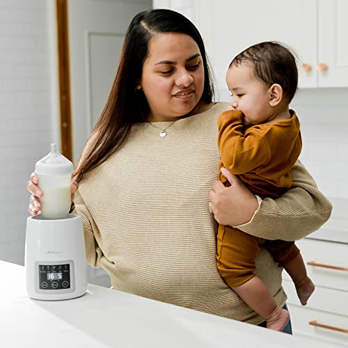 השנים הראשונות חום עדין דיגיטלי בקבוק חם עבור שד חלב נוסחת תינוק מזון, לבן, 3 חתיכה להגדיר
