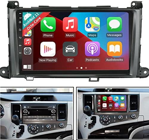 סטריאו לרכב Cocheparts לרדיו טויוטה סיינה 2011-2014 אנדרואיד 11 עם 8 ליבות Apple Carplay/Android Auto/DSP/WiFi/4G SIM Card/Controling Control