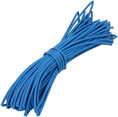 AEXIT פוליאולפין חום ציוד חשמלי להתכווץ צינור כבל כבל חוט שרוול 15 מטר באורך 1.5 ממ דה פנימי כחול