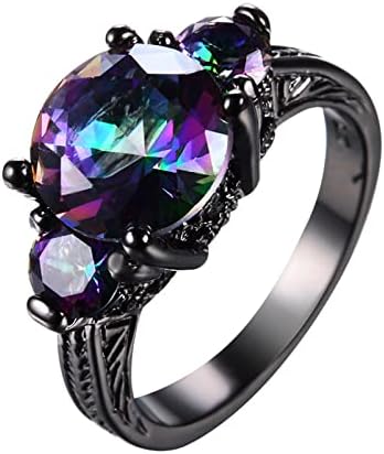 2023 מעורבות חדשה עגולה חתוכה זירקונים נשים טבעות נישואין טבעות תכשיטים לאישה טבעת נשות יהלום מלאה 1989 טבעת