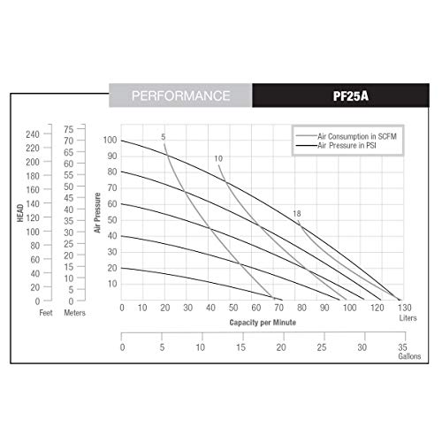 NOMAD 25-12611 1 NPT PWR-FLO ™ AODD משאבה, פוליפרופילן, דיאפרגמות PTFE