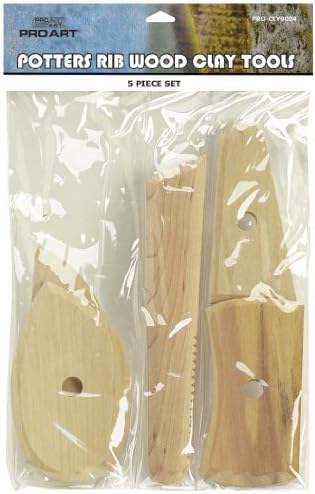 פרו אמנות 5-חתיכה עץ קדרים צלעות כלי סט