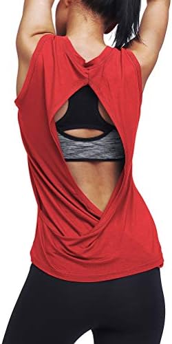 צמרות אימון MIPPO לנשים חולצות גב פתוחות
