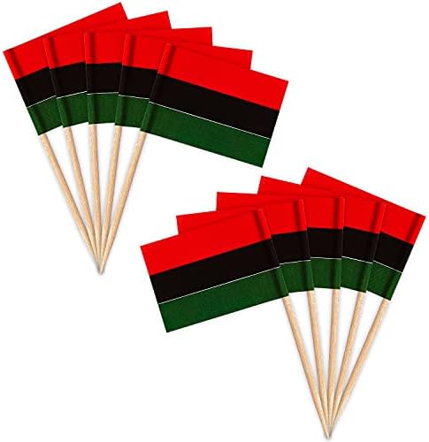 ZXVZYT אפרו דגל אמריקאי דגל פאן -אפריקני דגלים, מיני קטנים אפרו אפרו אמריקאים טופסי טופרים דגלים מקלעים - קוקטייל קוקטייל קוקטייל קוקטייל פירות