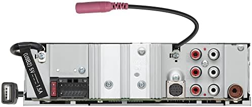 Kenwood KMM-BT732HD Bluetooth Car סטריאו עם יציאת USB, רדיו AM/FM, נגן MP3, Multi Color LCD, רדיו HD, פנים ניתנות לניתוק, בנוי באמזון אלכסה, התואם למקלט SiriusXM
