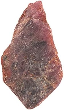 אבן חן רופפת 26.35 CT אדום גולמי כוכב טבעי מחוספס גביש ריפוי אודם לשימושים רב -מטעניים