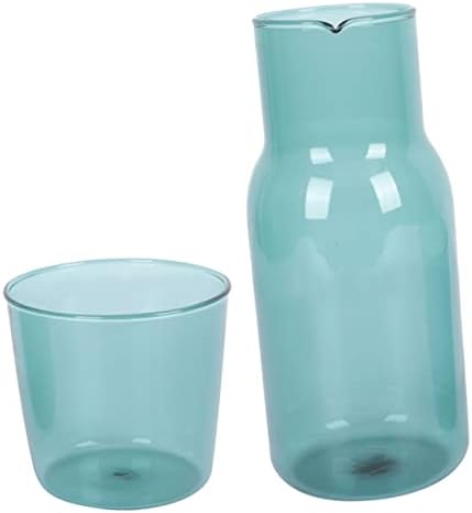 Upkoch כוס מים צלול כוס מיכל משקאות למכולות עם מכסים עם מכסה עם קפיצות ליד מיטת הכוס עם כוסות כוסות כוסות כוסות קנקן לימונדה קנק