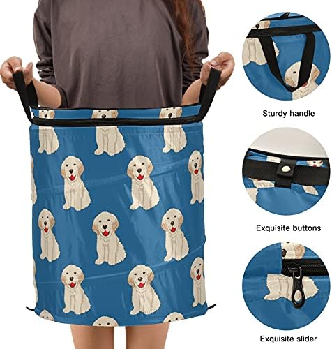 Labrador Retriever Dog Pop Up מכבסה מכסה עם סל אחסון מתקפל מכסה שקית כביסה מתקפלת עבור אמבטיה של מלון מעונות