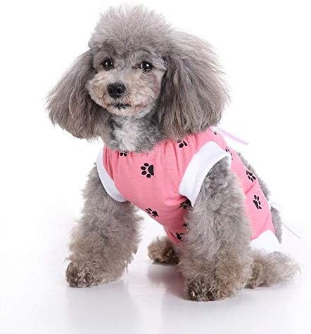 כלב כירורגית התאוששות חליפת עבור גזע קטן כלב מחמד ניתוח בגדי כלב שיקום בגדי כלב בגדי כלב נפצע הגנת טיפול בגדים