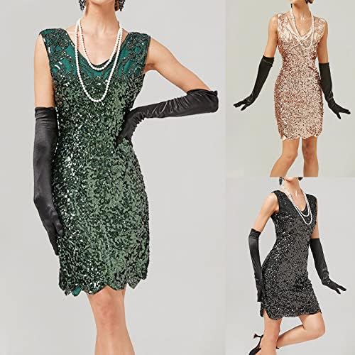שמלות תחרה שמלת וינטג 'נשים שמלות סקסיות ללא שרוולים משנות העשרים של המאה העשרים חרוזי חרוזים ליל המסיבה כובעי שמלת שמלות ו