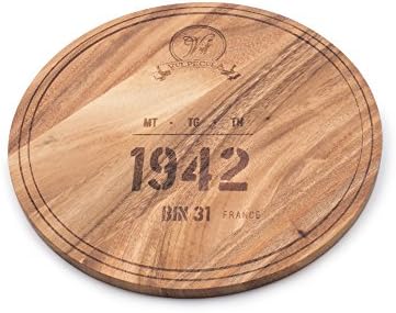 איירונווד גורמה חרוט, 0.5 על 9 על 9 אינץ', לוח הגשה מעגל רב שימושי: חבית יין 1942
