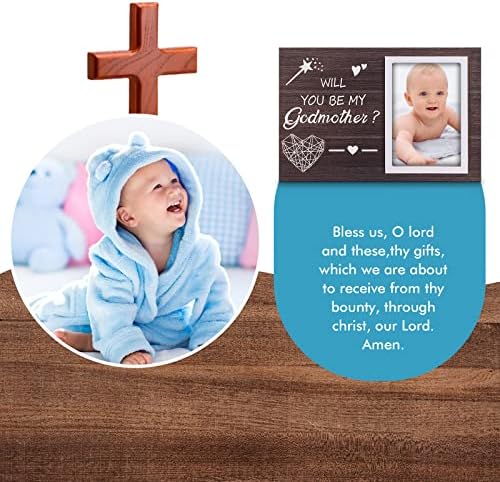 מסגרת תמונת טבילת תינוק יאקוצ 'ו-מתנת טבילה מושלמת, כרטיס ברכה כלול, מסגרת כפולה לתמונה בגודל 4 על 6 אינץ', מזכרת לעיצוב משתלה