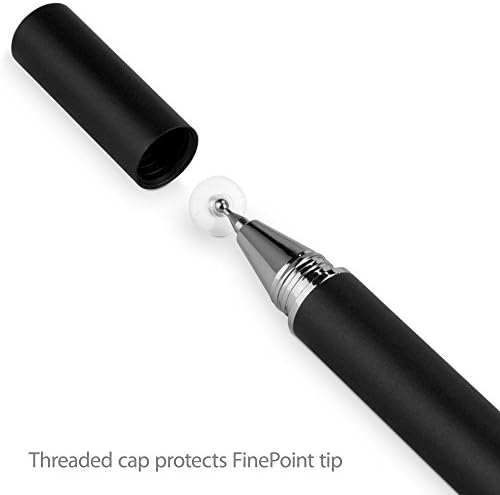 עט חרט בוקס גלוס תואם ל- Vivo X70 - Finetouch Stemitive Stylus, עט חרט סופר מדויק עבור vivo x70 - Jet Black