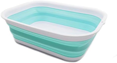 אמבטיה מתקפלת 12 ליטר-אמבט כלים מתקפל-אגן כביסה נייד-אמבט פלסטיק חוסך מקום
