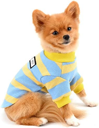 סוודר חיות מחמד תשלום עבור כלבים קטנים ילד ילד פסים סוודר סוודר חולץ סוודר סתיו סתי