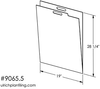 תיקיית תכנית Ulrich עבור Ulrich 3624 Planfile מסמכי אחיזת ארון, 18 x 24