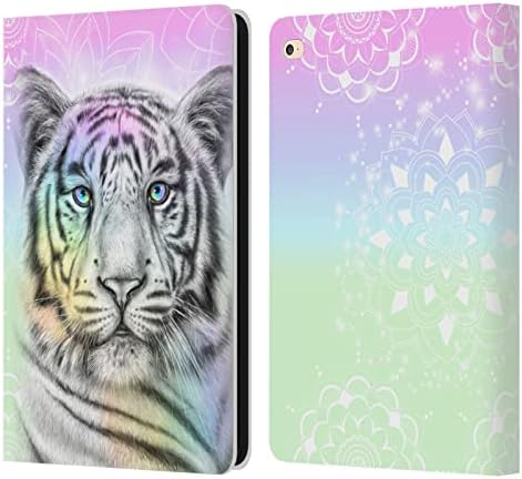 עיצובים של מקרה ראש מעצבים רשמית רישיון שינה פייק פסטל חלום נמר חתולים גדולים ארנק עור ארנק מארז תואם ל- Apple iPad Air 2