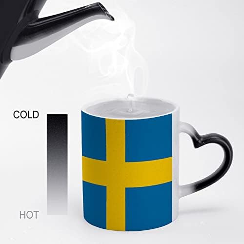 דגל שוודיה ספל קפה קרמיקה מחליף כוס כוס כוסות תה למתנות ביתיות משרדיות