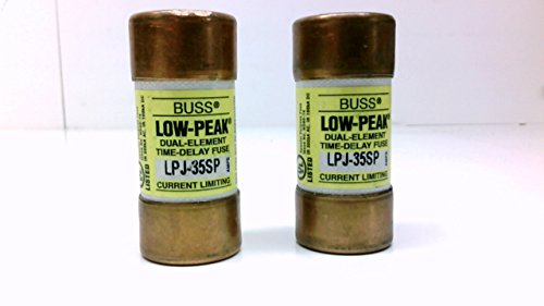 Cooper Bussmann LPJ -35SP - חבילה של 2 - Class J PEAK FUSE FUSE 35A 600V LPJ -35SP - חבילה של 2 - Class J