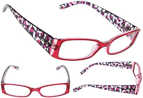 Eyekepper 5 זוגות דפוס פרחוני עיצוב משקפי קריאה לנשים שקוראים משקפי שמש קוראים משקפי שמש קוראים משקפיים +3.0