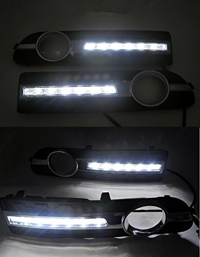 קסנון אורות לבנים צבע שחור ערפל כיסוי עבור וולוו 80 2007-2013