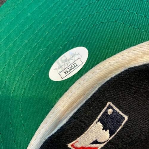 בוב גיבסון חתם על חתימה עם חתימה בסנט לואיס קרדינלס כובע בייסבול דגם JSA - כובעי MLB עם חתימה